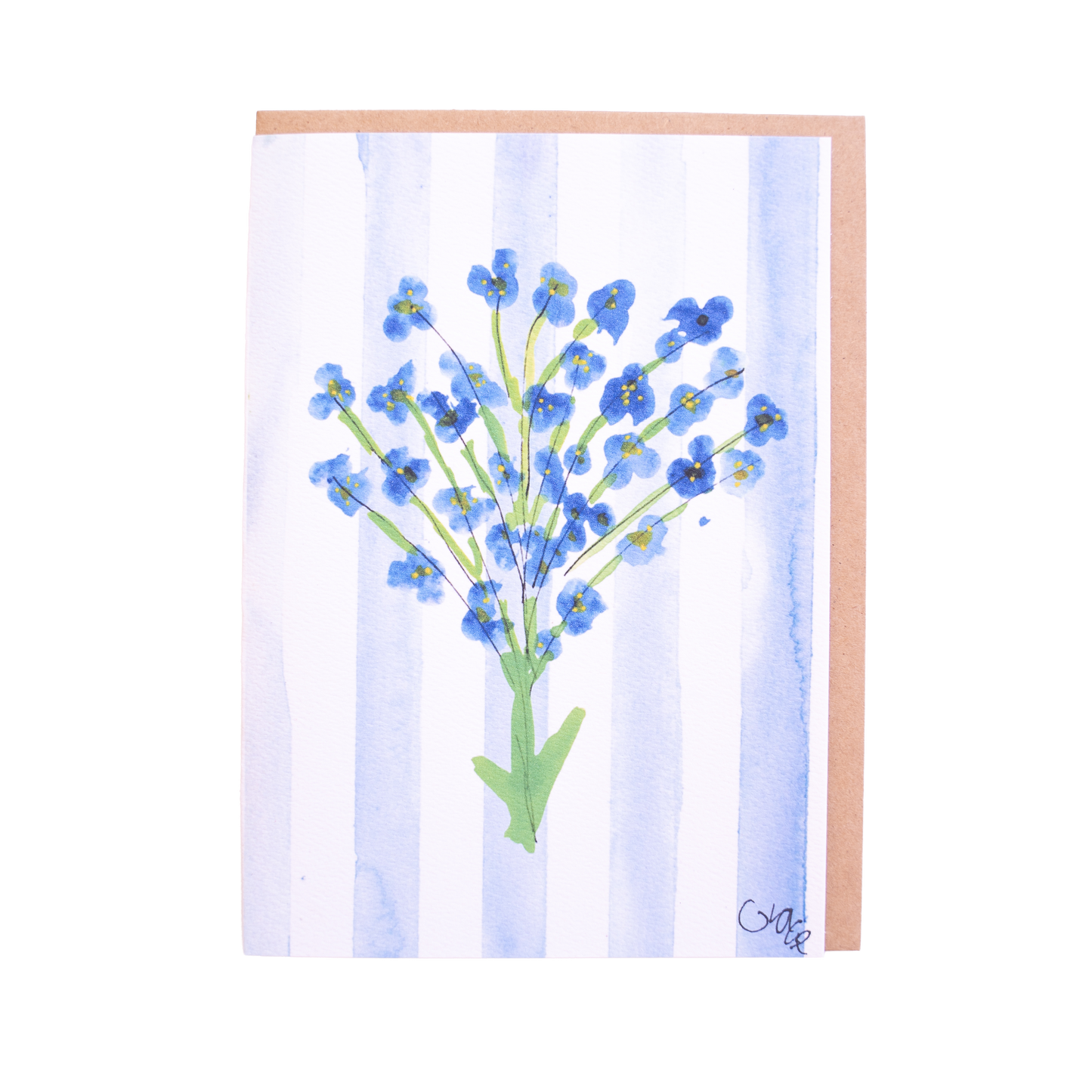 'Blue Blossoms' Card
