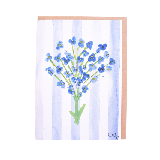 'Blue Blossoms' Card