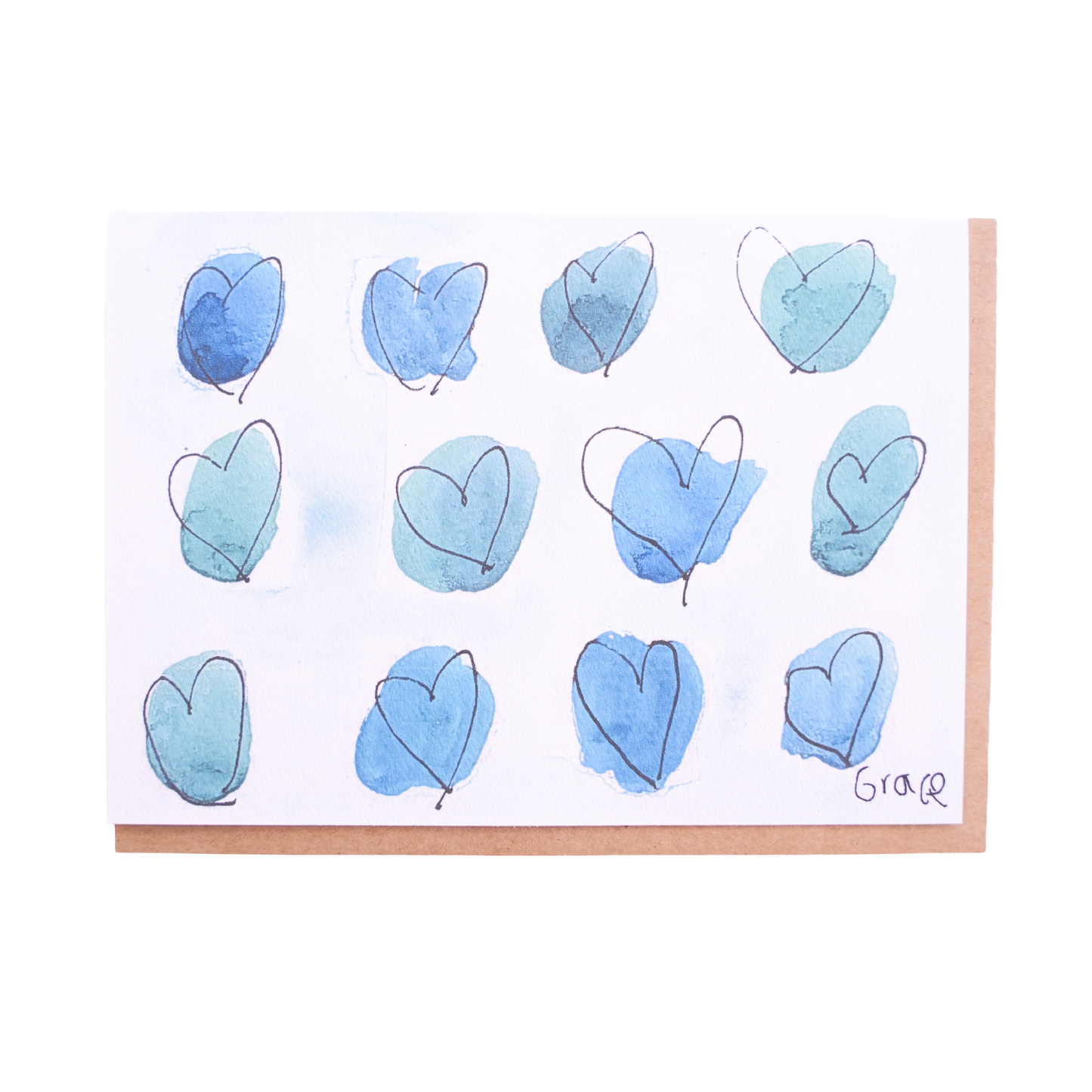 'Shades of Blue' Card