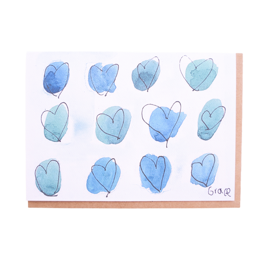 'Shades of Blue' Card