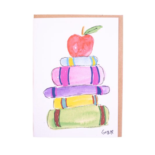 'Knowledge Stacked High' Card