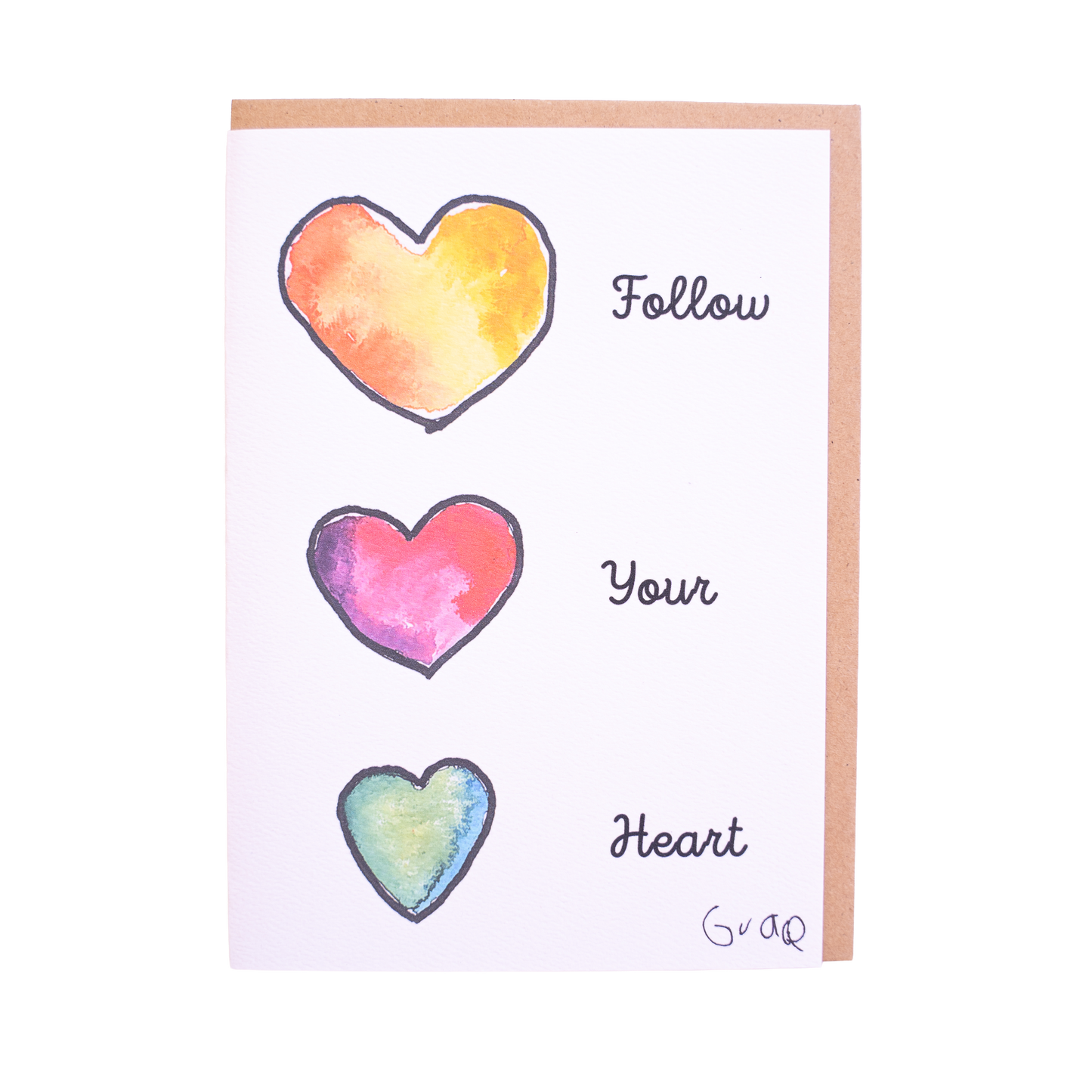 'Follow Your Heart' Card