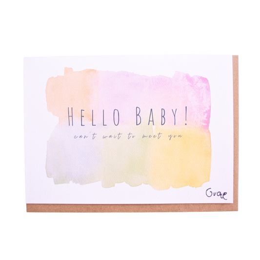 'Hello Baby' Card