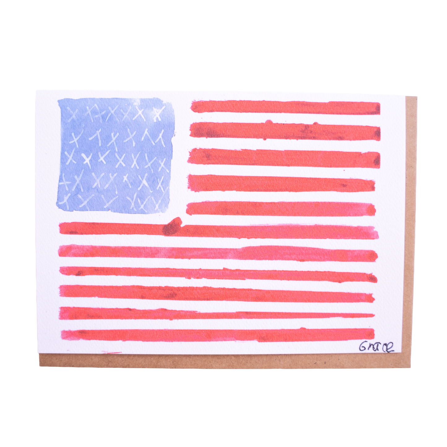 'American Flag' Card