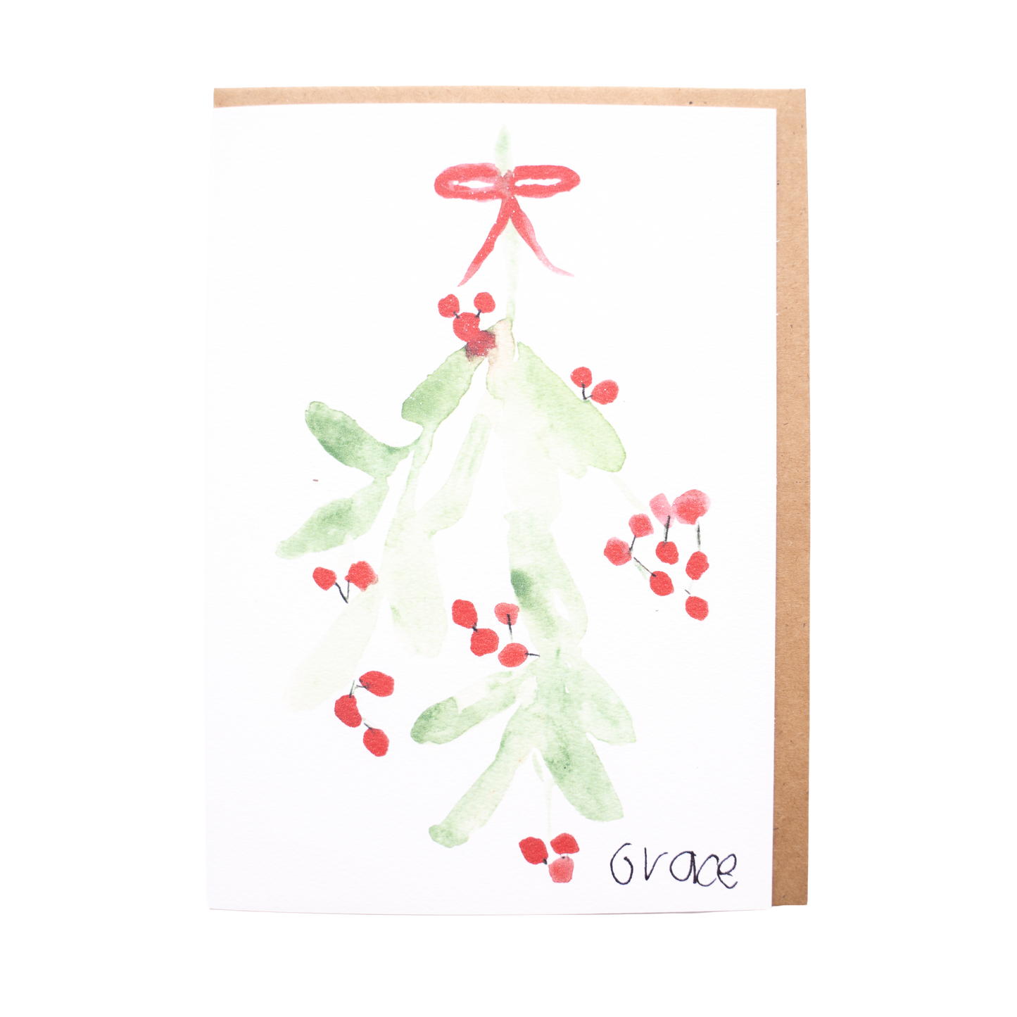 'Under the Mistletoe' Card