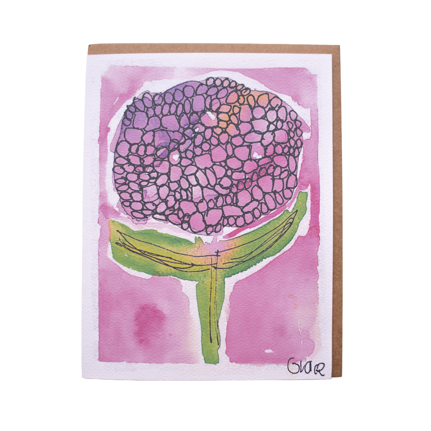'Hydrangeas - Pink' Card