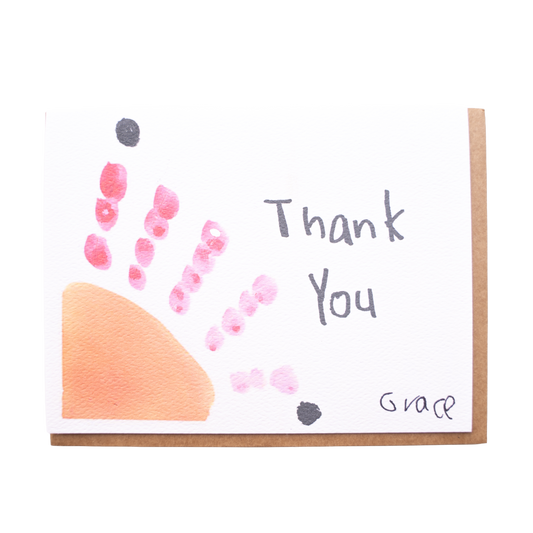 'Thank You - Pink' Card