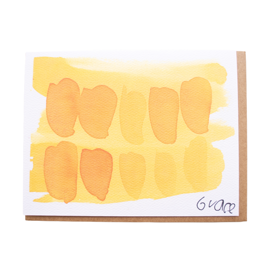 'Working in Color - Yellow' Card