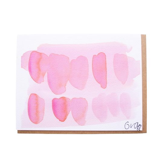 'Working in Color - Pink' Card