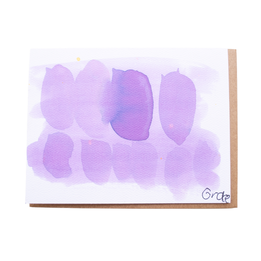 'Working in Color - Purple' Card