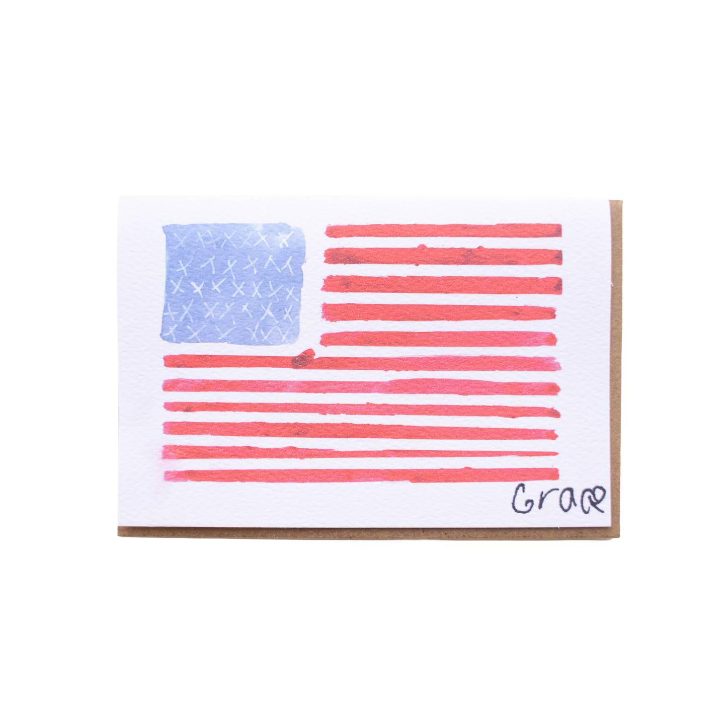 'American Flag Mini' Card