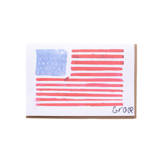 'American Flag Mini' Card
