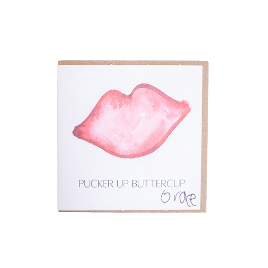 'Pucker Up' Mini Card