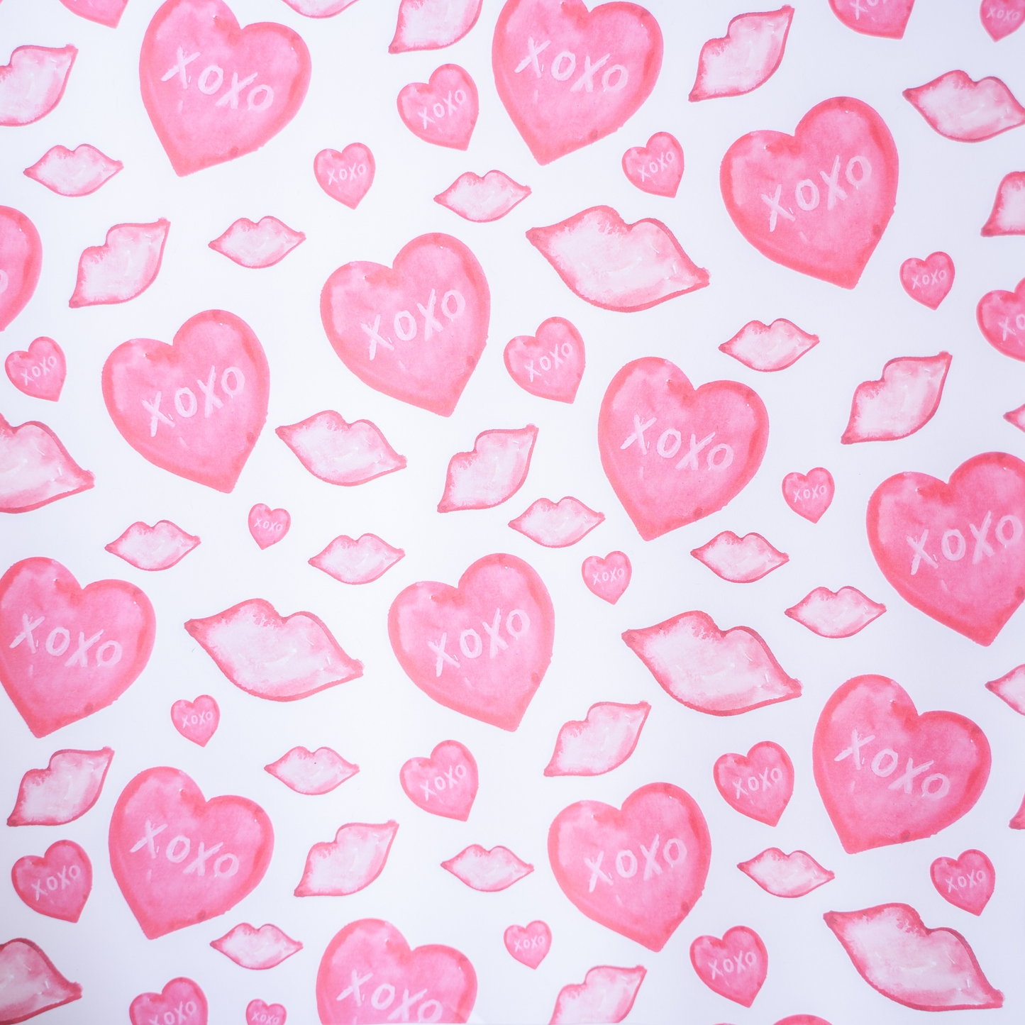 'Pucker Up, XOXO' Wrapping Paper Sheets