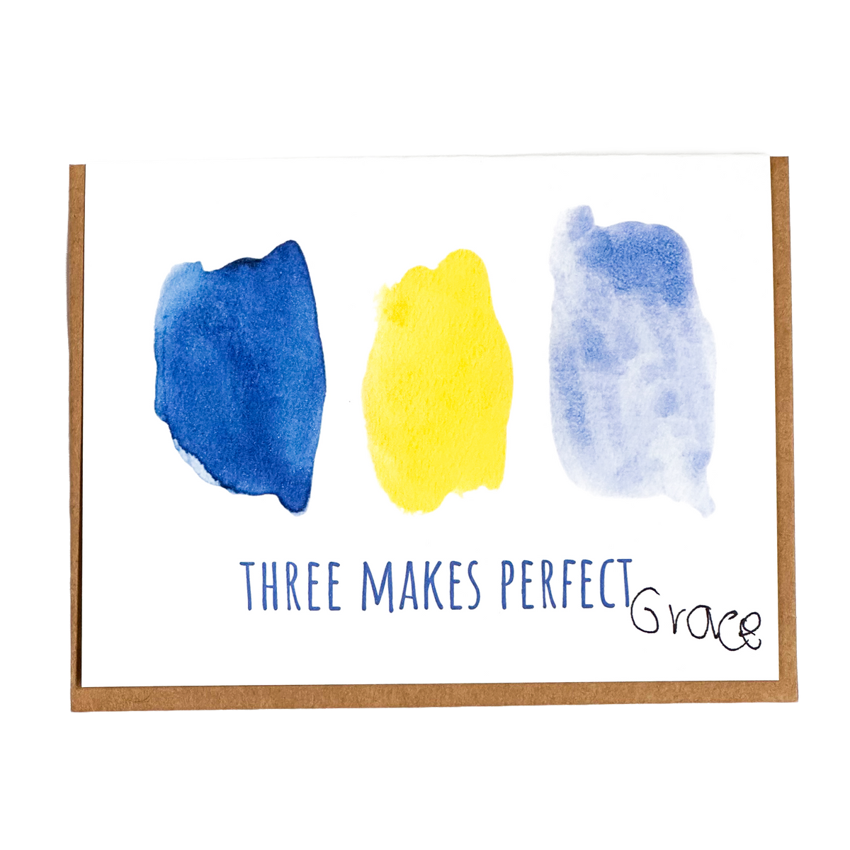 'Three Makes Perfect' Card
